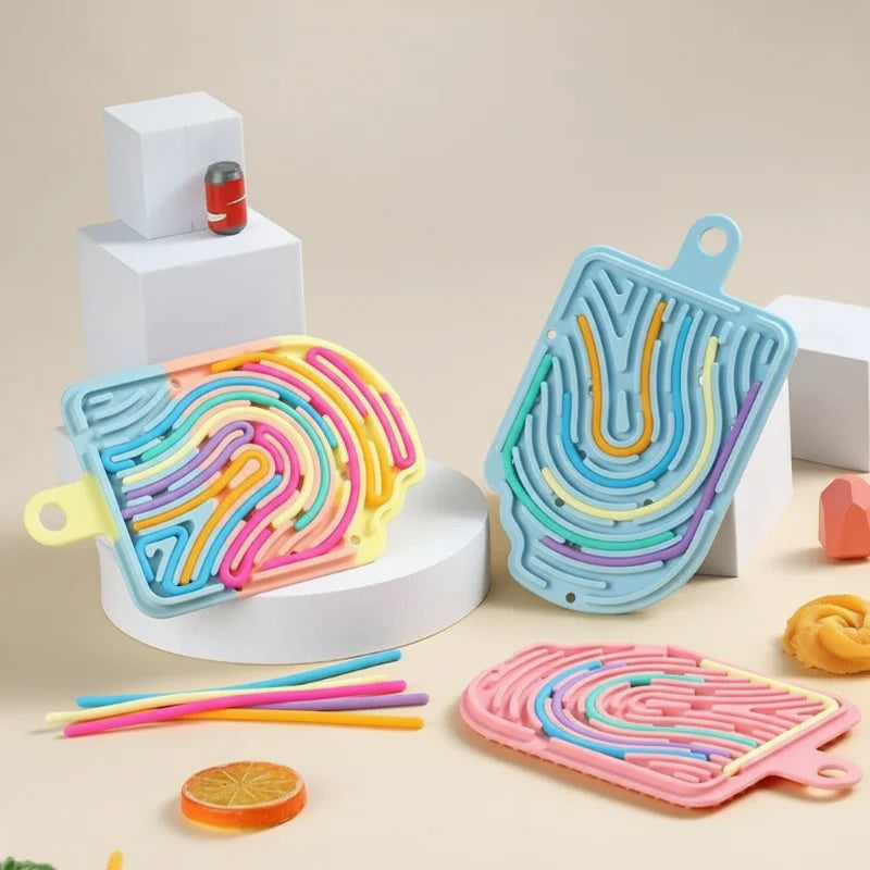 FidgetFrost – Legende & Blød – Silikone Busy Board