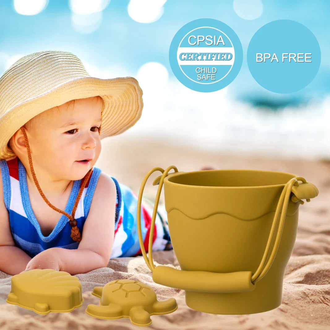 Silicone Beach Set™ - Strandspand til Sand Eventyr - Strandsæt i Silikone