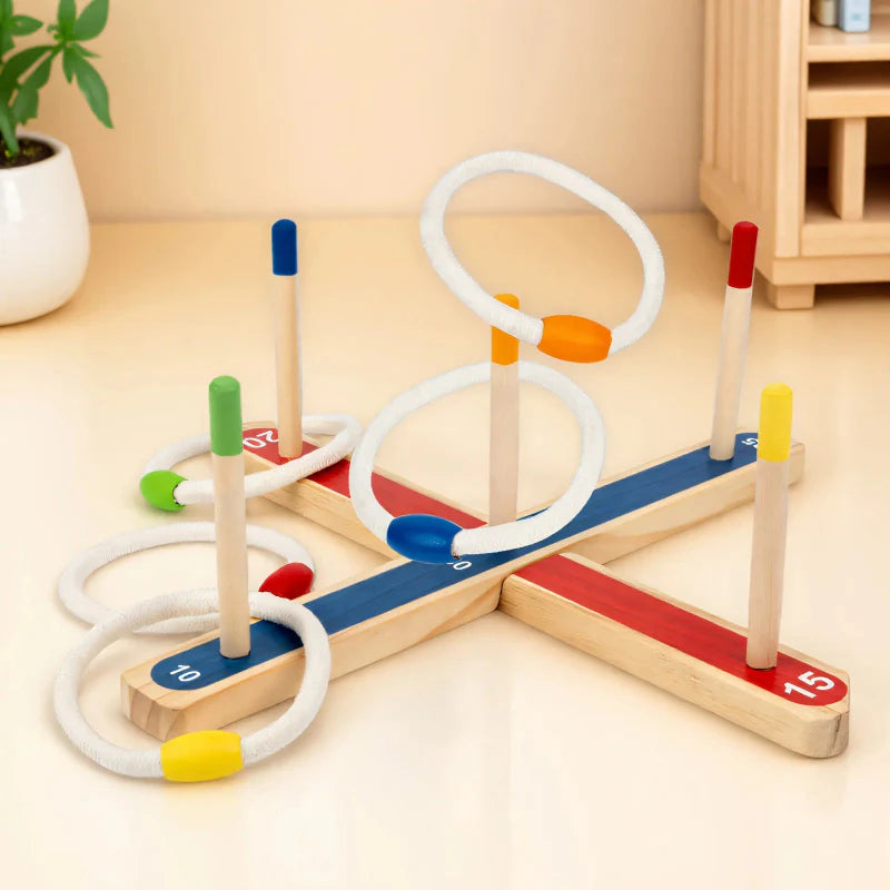 Montessori Ring Toss Game – Aktivt & lærerigt – Ringkastespil