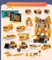 Thumbnail for MagnaMix™ - Fra lastbil til transformer - Legetøjslastbil Transformer