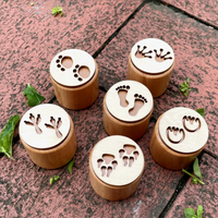 Thumbnail for WoodStamp – Montessori & Kreativt – 6 stk. leirstempler af træ