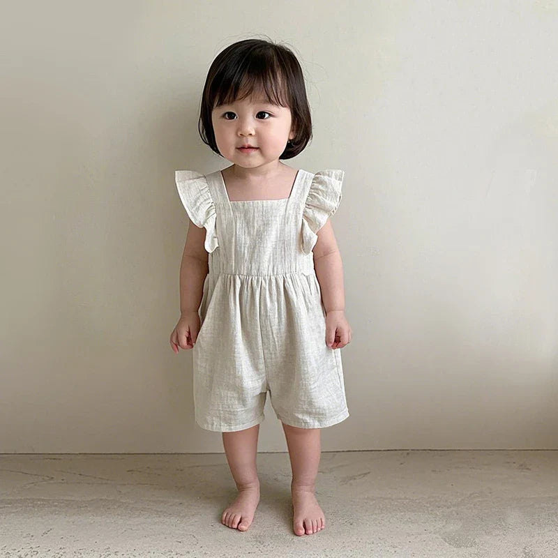 Mini Fashion™ - Sommerlig og sød - Jumpsuit til børn, piger
