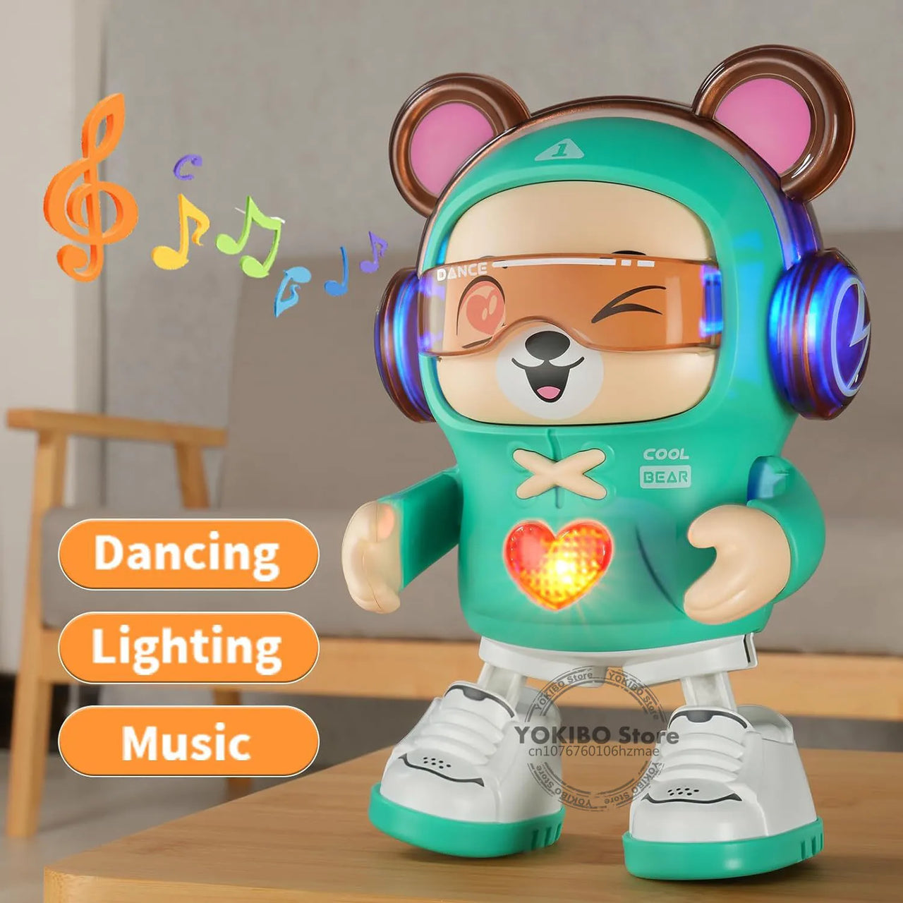 Dancing Bear Robot™ - Udvikler motoriske færdigheder - Dansende Robothund