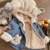 Girls Bunny Denim Coat – Varm & behagelig – Børnejakke