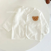 Thumbnail for Mini Fashion™ - Kølig og behageligOff-white - Baby-havebukser med hue