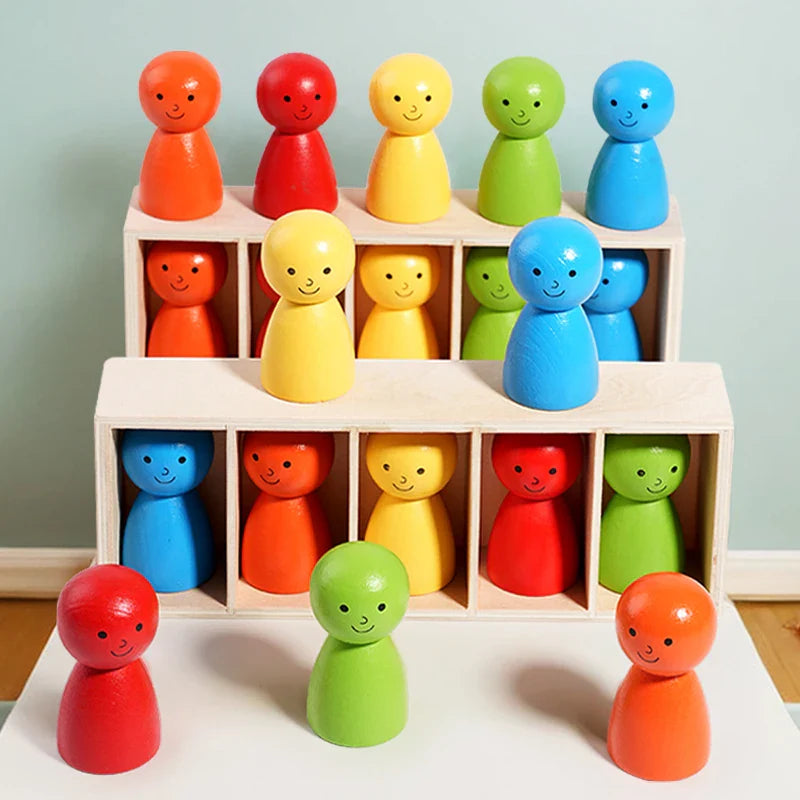 WoodenMatch – Smart & Legesygt – Montessori Farvespil