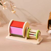 Thumbnail for Sensory Drum™ – Farve- og formspil - Montessori-legetøj i træ