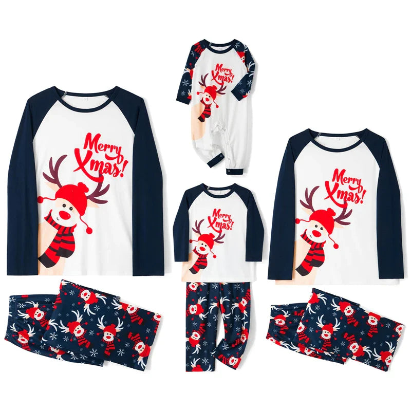 Mini Fashion™ - Sjov For Hele Familien - Julepyjamas-sæt