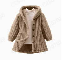 Thumbnail for Mini Fashion™ - Blødt inderfor i fleece til piger - Vinterfrakke