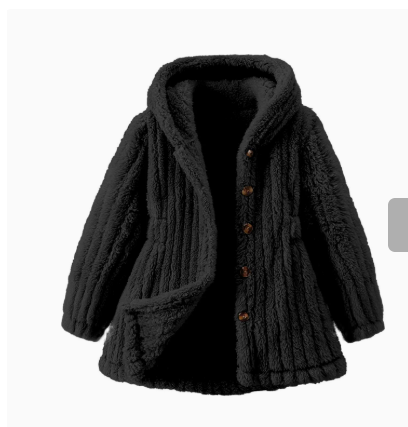 Mini Fashion™ - Blødt inderfor i fleece til piger - Vinterfrakke
