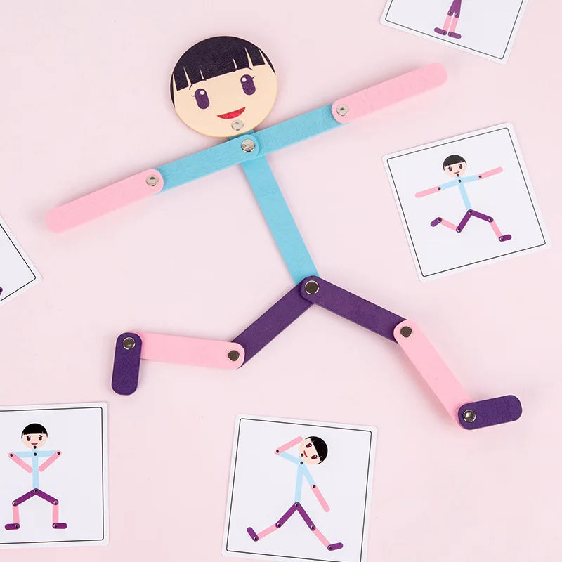 PlayGrow - Lærende leg - Montessori-puslespil Sportmand