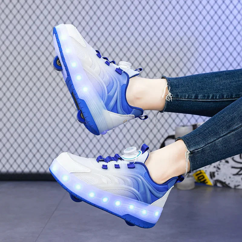 Light-Up Skate Shoes – LED & komfortable – lysende sneakers med rullefunktion