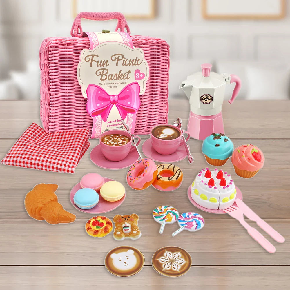 Tea Party Set – Sød og elegant – Picnic-legetøjssæt