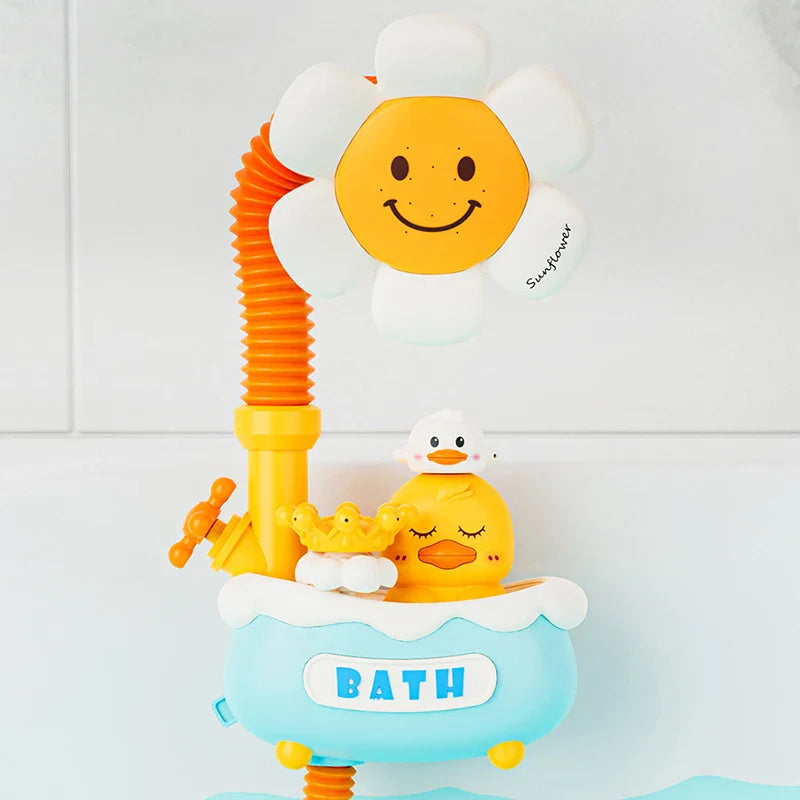 Sunflower Shower™ – Roterende sjov solsikke - Børnebrusebad