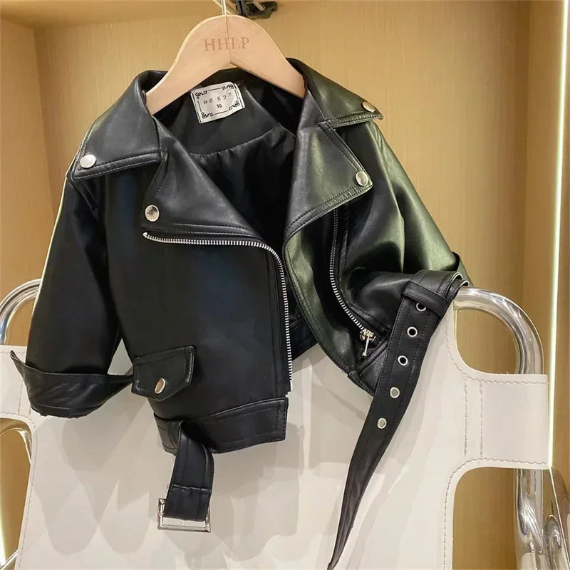 Girls Leather Jacket – Cool & stilfuld – læderjakke til børn