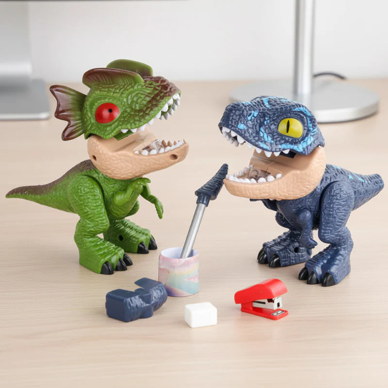 Dinosaur Stationery Toy – Kreativt og lærerigt – 5-i-1 skrivebordssæt