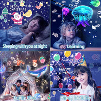 Thumbnail for CosmoGlow – Drømmende og kreativ – Galaxy-projektor-natlampe med 360° rotation
