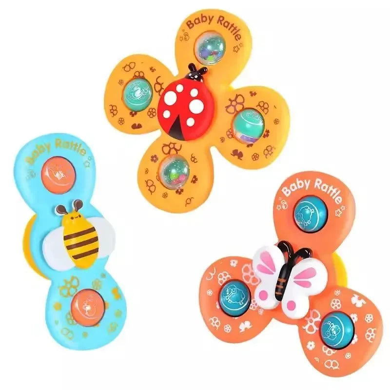 Bath Spinner Set™ - I badet eller bilen - Snack Spinners med sugekop