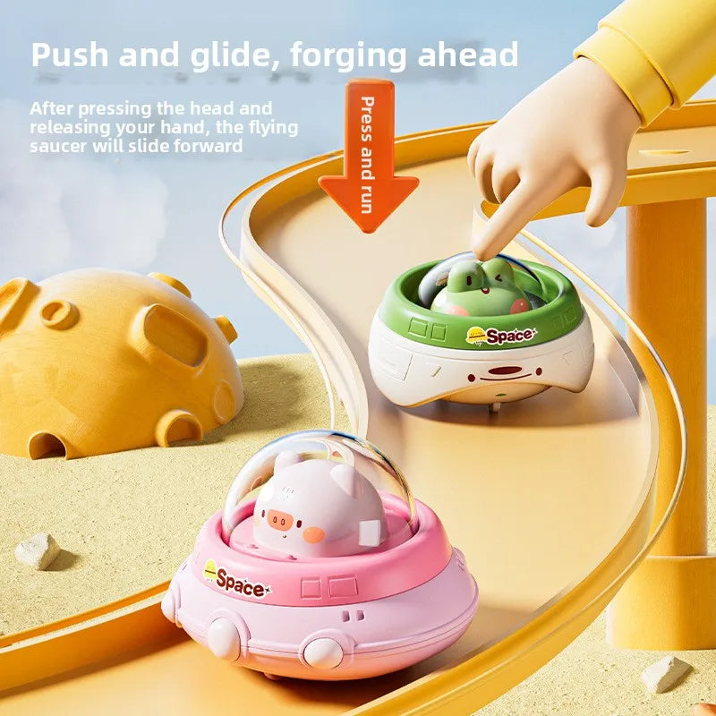 Push and Go UFO Toy – Motorik & leg – UFO Legetøj