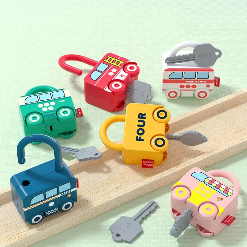 Puzzle Locks™ – Leg og lær – Montessori-låsespil