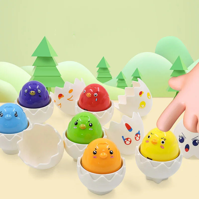 Montessori 3D Eggs Puzzle – En sjov påskeaktivitet – Æg-sorteringsspil