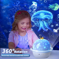 Thumbnail for CosmoGlow – Drømmende og kreativ – Galaxy-projektor-natlampe med 360° rotation
