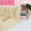 Personalized Baby Blanket – Blødt & unikt – Personligt broderet tæppe i bomuld