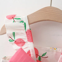 Thumbnail for Mini Fashion™ – Sød og sommerlig – Frugtkjole (inkluderer GRATIS stråhat)