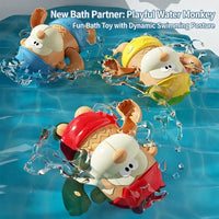 Thumbnail for Clockwork Monkey Toy – Leg og vandhygge – Opladeligt bade-legetøj