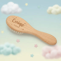 Thumbnail for Personalized Hairbrush – Blødt & unikt – Personligt babyhårbørstesæt
