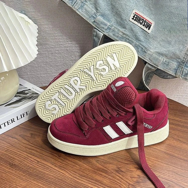 UrbanStep – Trendy og komfortabel – Bordeauxrød sneaker
