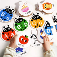 Thumbnail for Wooden Letter Matching Game – Læring & leg – Alfabetpuslespil