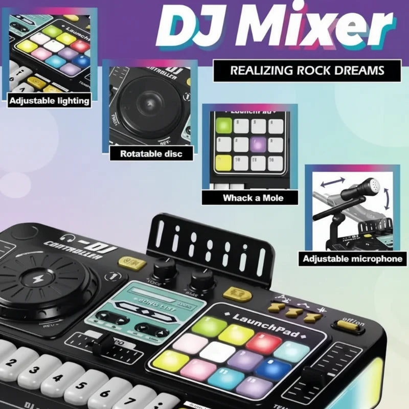MiniDJ – Musikalsk og interaktivt – DJ-mixer-legetøj