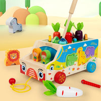 Thumbnail for Montessori Animal Matching Toy – Lærerigt & interaktivt – Puslespil med legevogn