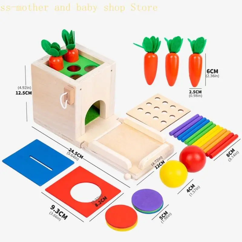 Smart Carrots –  Farver & former - sorteringslegetøj i træ