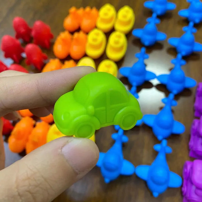 Rainbow Teddy Bears Toys™ - Pædagogisk og kreativ - Regnbue-tællebjørne