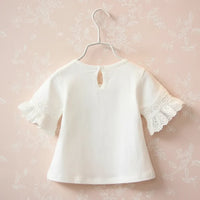 Thumbnail for Girls Trumpet Sleeve Top – Elegant & komfort – Blonder på ærmerne