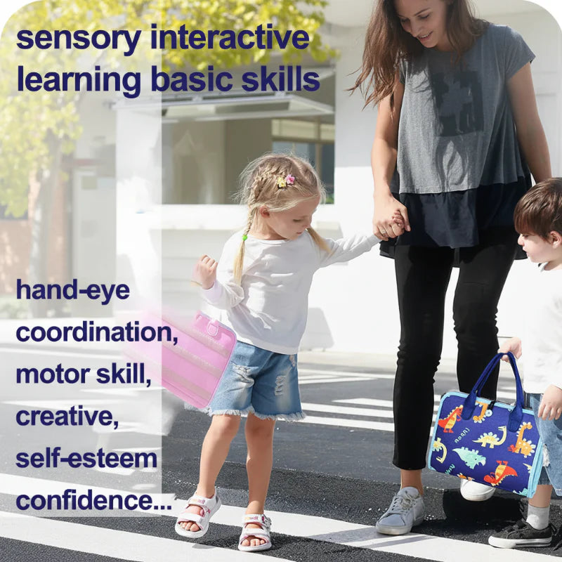 7-in-1 Busy Board – Motorik & læring – Aktivitetstavle
