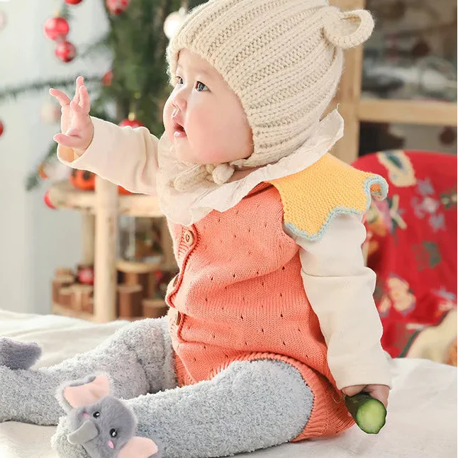 Mini Fashion™ - Ekstra varme - lange babysokker