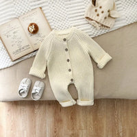 Thumbnail for CozyCotton – Komfortabel og stilfuld - Strikket Romper