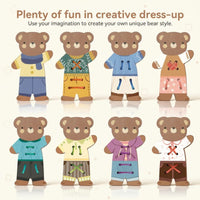 Thumbnail for ThreadBear – Sød & lærerig – Montessori-trælegetøj Bjørn
