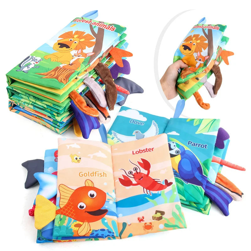 Soft Tail Book™ – Sjov med bløde haler – Bog med sanselige dyr til babyer