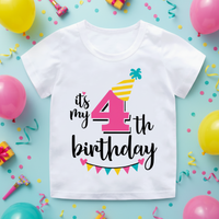 Thumbnail for Birthday Graphic Tee – Sødt & let – Børnet-shirt til fødselsdag