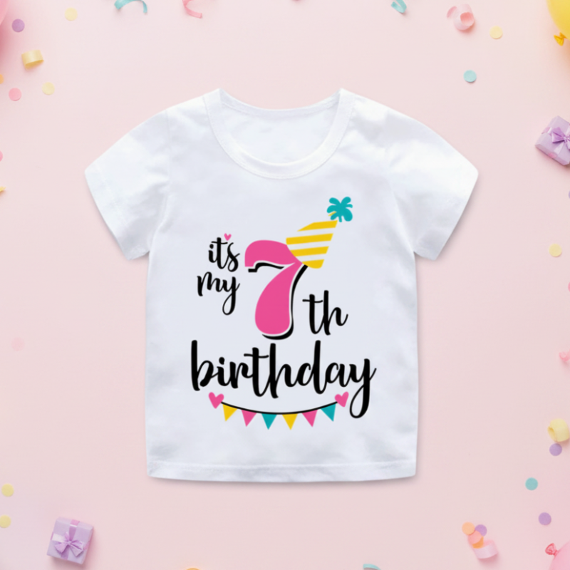 Birthday Graphic Tee – Sødt & let – Børnet-shirt til fødselsdag