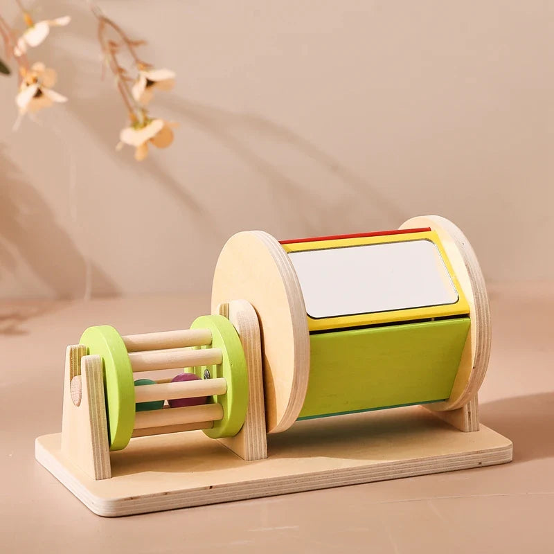 Sensory Drum™ – Farve- og formspil - Montessori-legetøj i træ
