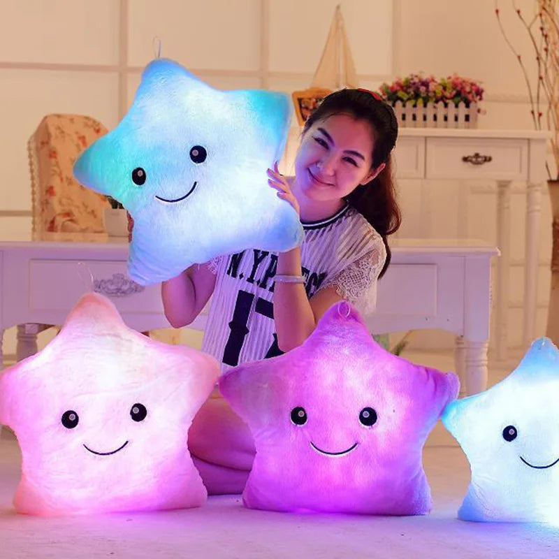 Glow Star Pillow™ – Stjernesjov i sengen - lysende nusseklud