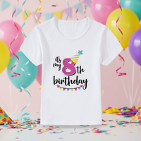 Thumbnail for Birthday Graphic Tee – Sødt & let – Børnet-shirt til fødselsdag
