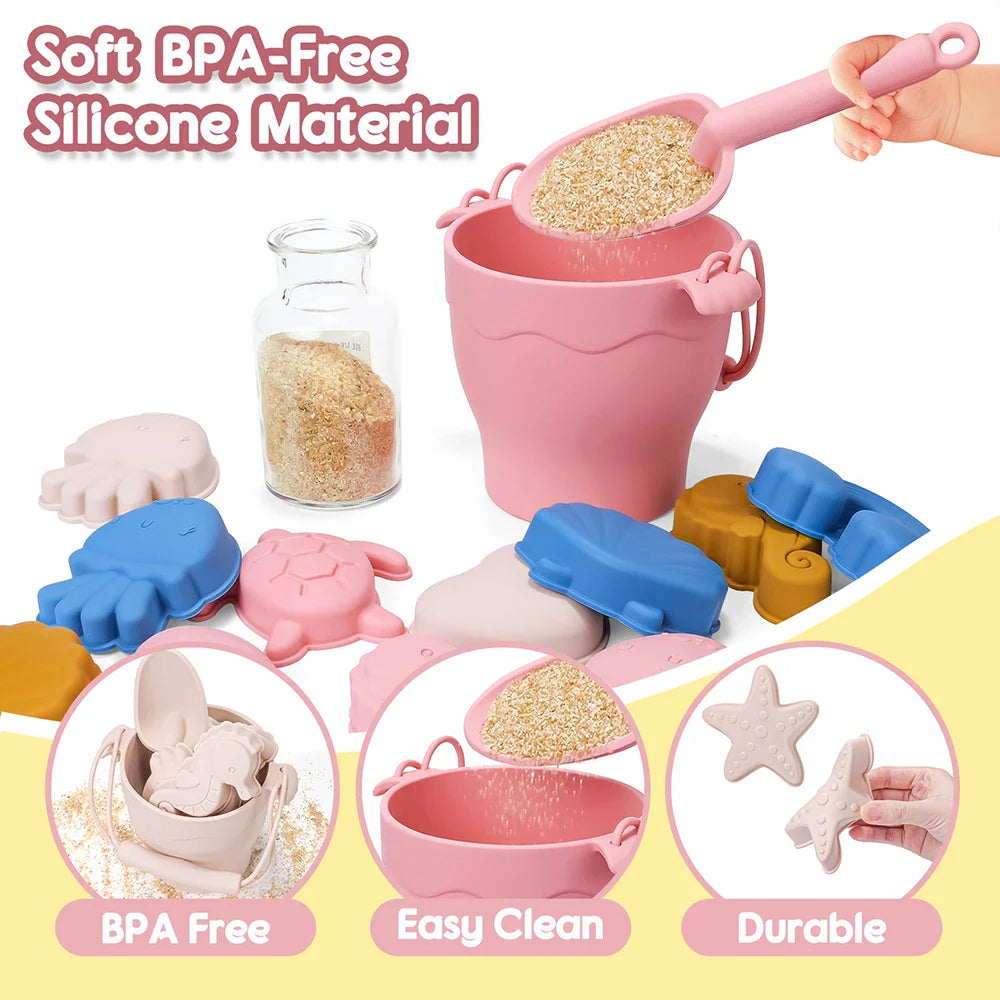 Silicone Beach Set™ - Strandspand til Sand Eventyr - Strandsæt i Silikone