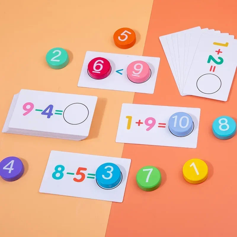 Math Tokens™ - Tælle og regne - Regnekort til børn