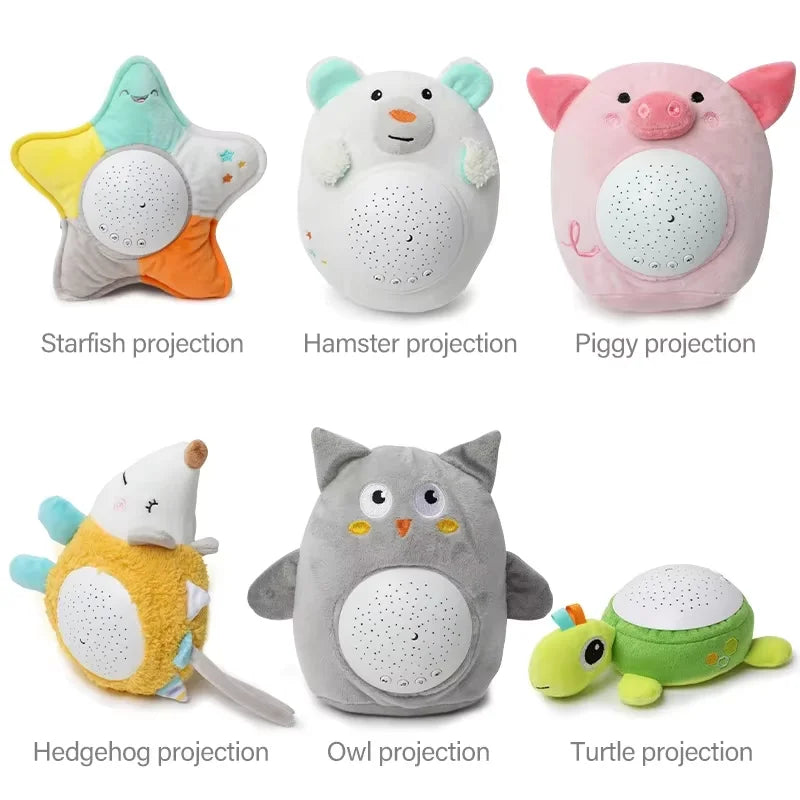 StarPlush – Blød og beroligende – krammedyr med natlampe-projektor